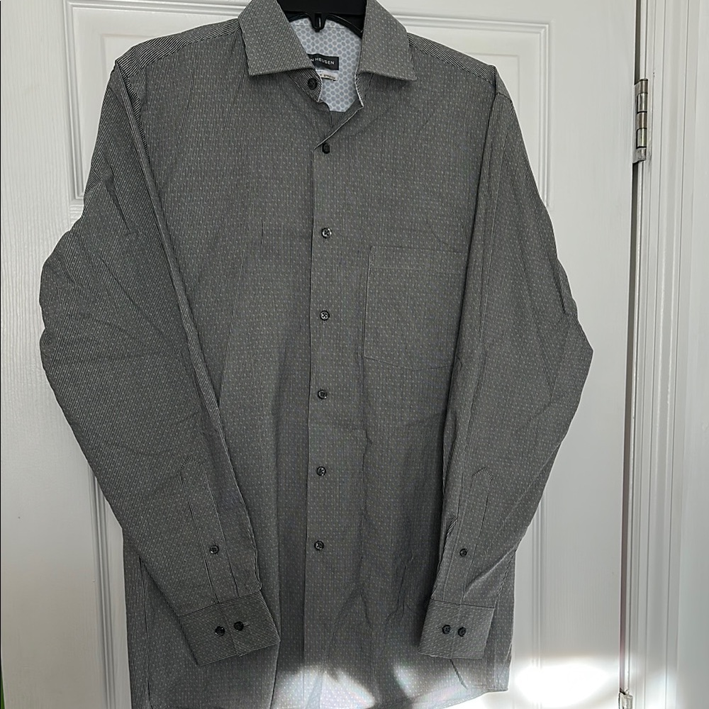 Van Heusen Dark Gray Button Down Shirt